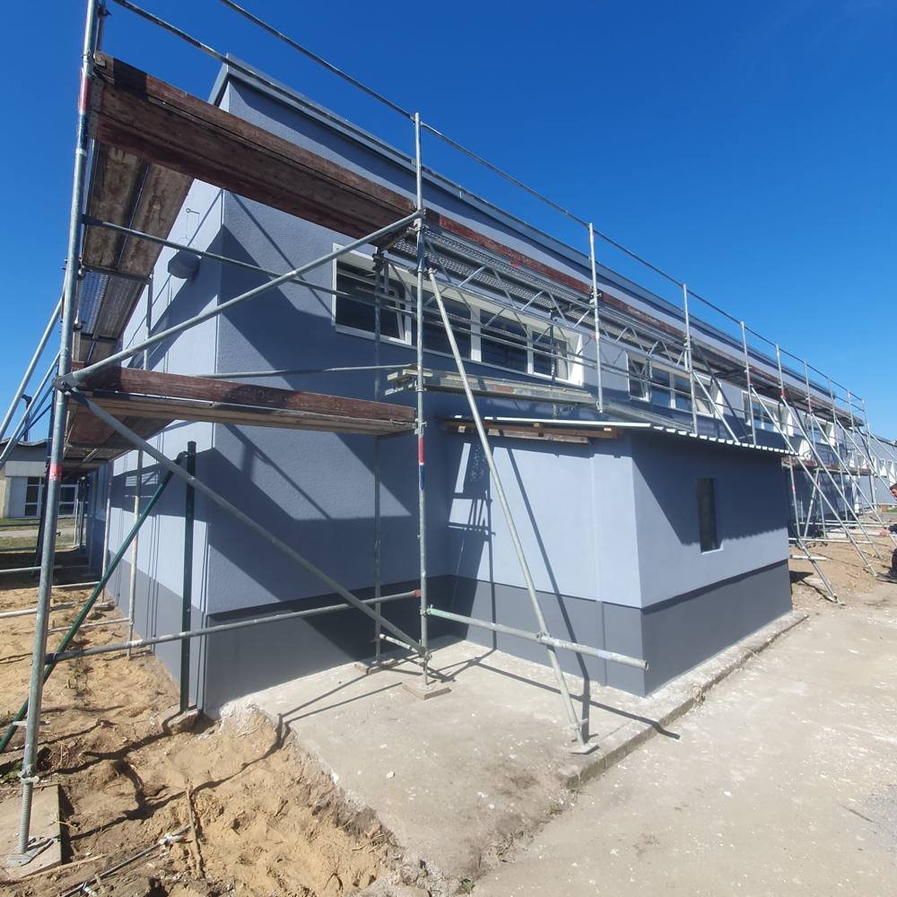 Fassade – Dämmputz fertiggestellt